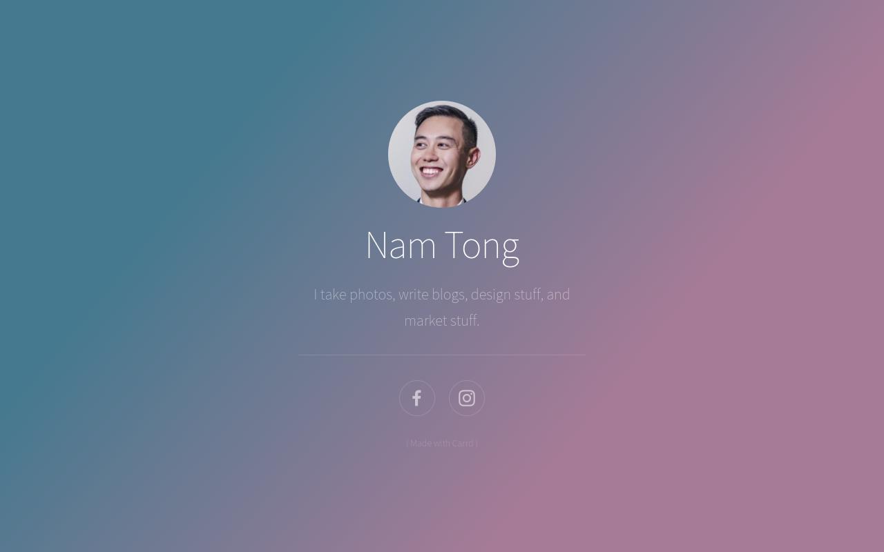 Carrd profile picture for @nam